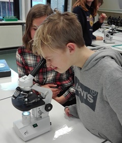 Eén en al oog voor de microscoop