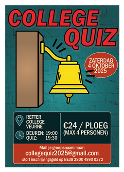 Schrijf nu in voor de Collegequiz van 4 oktober!