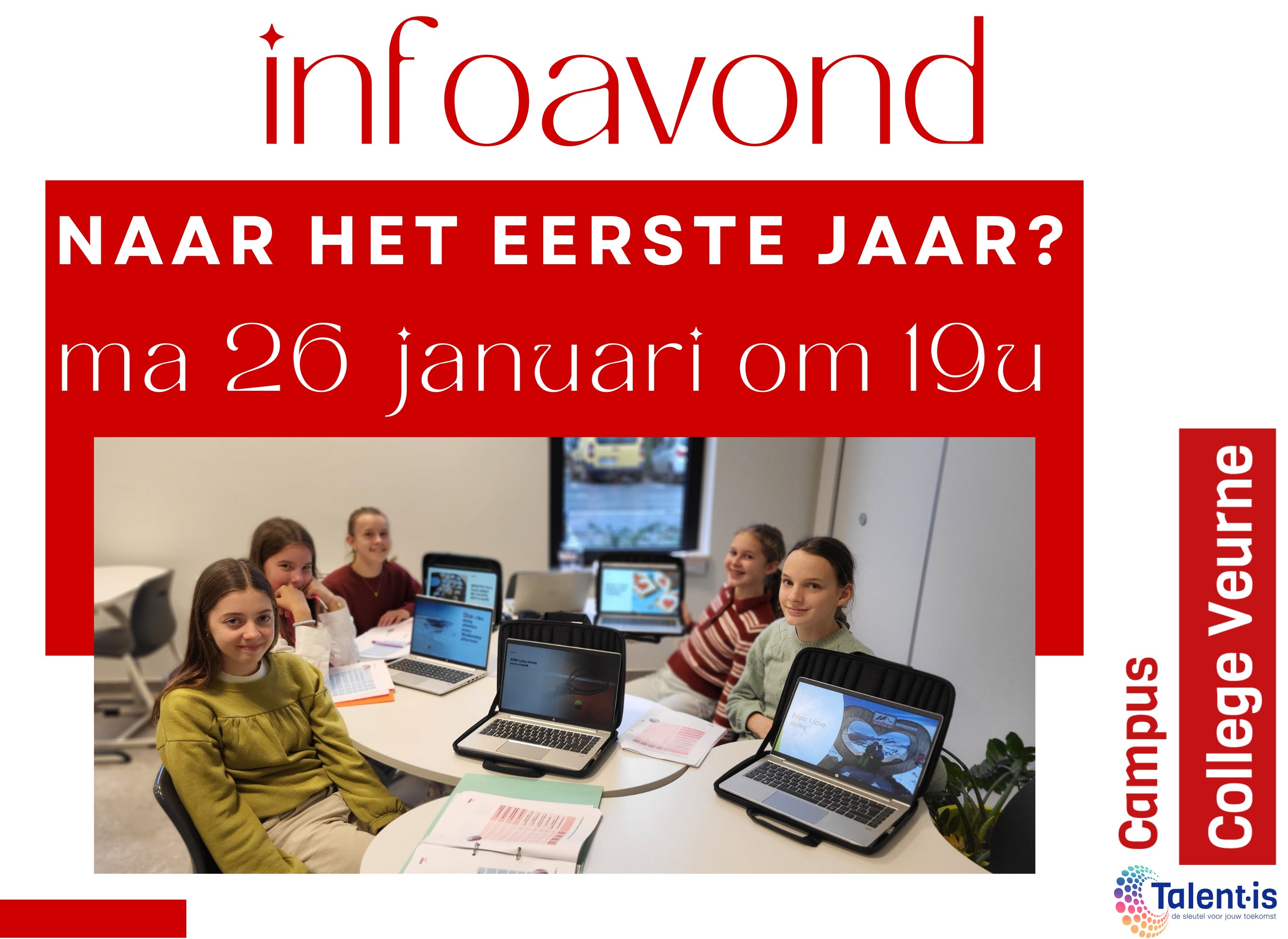 Schrijf nu in voor de infoavond over het eerste jaar (26 januari)