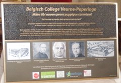 'Collegevlucht' op gedenkplaat in Martragny 'Collegevlucht' op gedenkplaat in Martragny