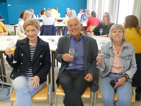 Drie collega's op pensioen Drie collega's op pensioen