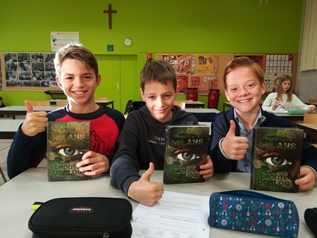 Jeugdauteur Patrick Lagrou bezocht eerstes Jeugdauteur Patrick Lagrou bezocht eerstes