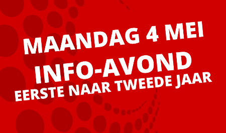 Maandag 4 mei: online infosessie over tweede jaar Maandag 4 mei: online infosessie over tweede jaar