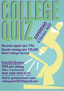 Zaterdag 8 oktober: Collegequiz